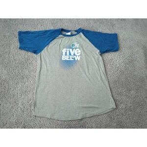 Five Below T Shirt Mens L "The Wow Crew! Let Go & Have Fun!" Employee Uniform